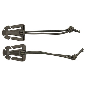 Spona MFH Molle s pružnou tkanicí 2 ks - coyote