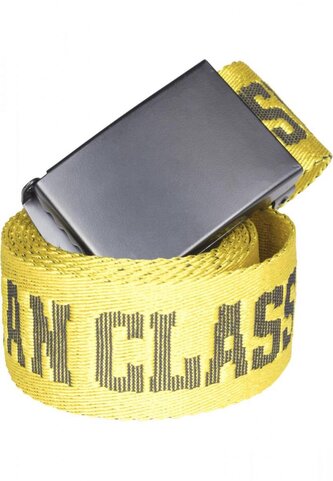 Opasek textilní Urban Classics Jaquard - žlutý, 120