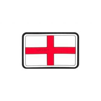 Gumová nášivka Jackets to Go vlajka Anglie - barevná