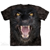 Tričko unisex The Mountain Aggressive Panther - černé, S