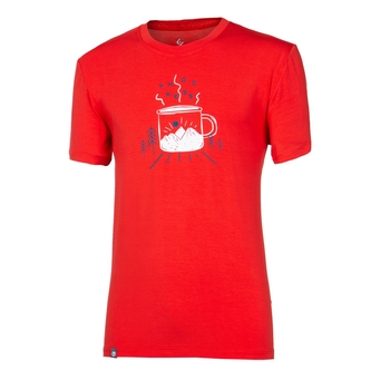 Tričko pánské Progress Mug s bambusem - červené, XL Tričko pánské Progress Mug s bambusem - červené, XL