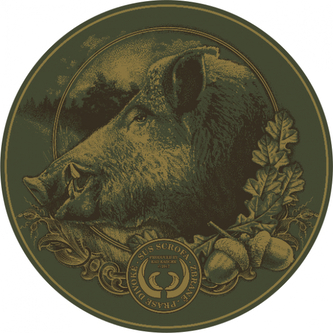 Samolepka Hlava kance - olivová