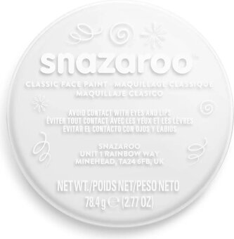 SNAZAROO Barva na obličej Bílá (White) 75ml