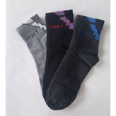 Ponožky dámské Ellasun Sport Low 1. typ 3 páry (2x šedé, navy), 35-38