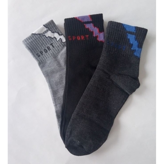 Ponožky dámské Ellasun Sport Low 1. typ 3 páry (2x šedé, navy), 35-38
