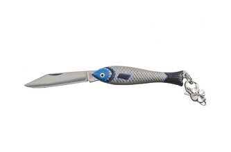 Kapesní zavírací nůž Mikov Rybička Ice - stříbrný-modrý
