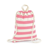 Taška-batoh Westford Mill Nautical Gymsac - bílá-růžová
