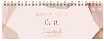 Tischkalender quer Plan it 2025