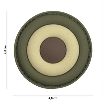 Gumová nášivka 101 Inc znak Italian Air Force - olivová