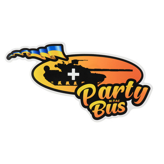 Samolepka M-Tac Party Bus 19x10 cm - barevná