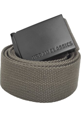 Opasek textilní Urban Classics Canvas - olivový-černý, 120