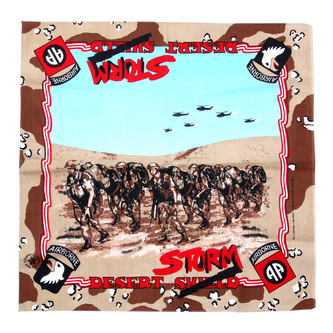 Šátek bandana Fosco USA Airborne Desert Storm - barevný