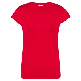 Dámské tričko JHK Regular Lady Comfort - červené, XL