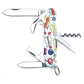 Kapesní zavírací nůž Mikov 100-NH-6 AK Comics - barevný-stříbrný