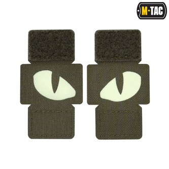 Nášivka M-Tac Tiger Eyes Laser Cut 2 ks - olivová-zelená