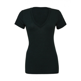 Tričko Bella Triblend V-Neck - černé, S