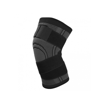 Kompresní ortéza na koleno ZBCH 1 ks - černá-šedá, 3XL