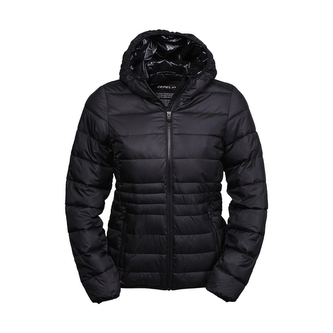 Dámská bunda Tee Jays Zepelin Hooded - černá, 3XL