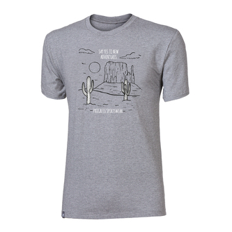 Tričko pánské Progress Cactus s bambusem - světle šedé, XL Tričko pánské Progress Cactus s bambusem - světle šedé, XL