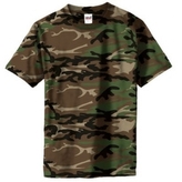 Maskáčové tričko Anvil - woodland, S