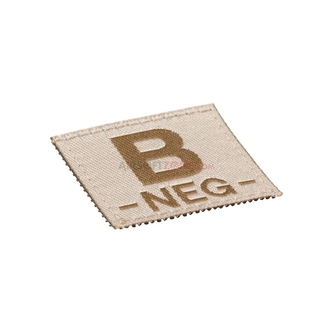 Nášivka Claw Gear Bloodgroup B NEG - desert