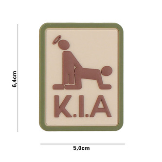 Gumová nášivka 101 Inc Killed in Action - multicam