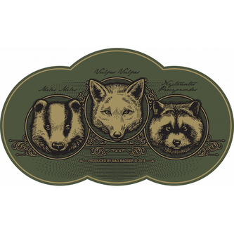 Samolepka 3 šelmáciý - olivová-hnědá