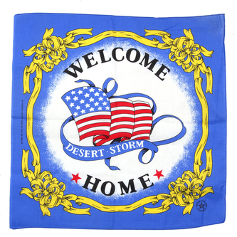 Šátek bandana Fosco USA Welcome Home - barevný
