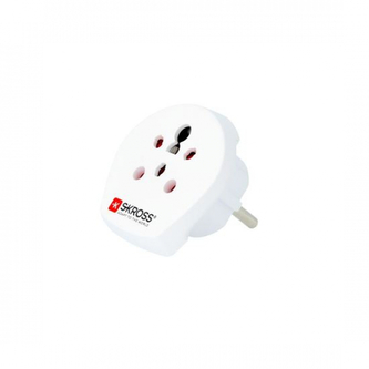 Cestovní adaptér (redukce) Skross Dánsko, Indie, Izrael pro ČR - bílý