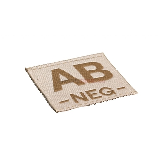 Nášivka Claw Gear Bloodgroup AB NEG - desert