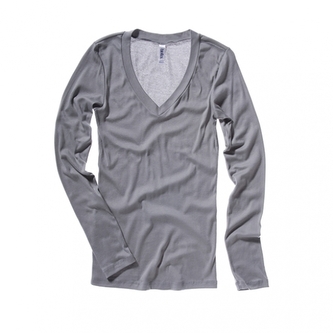 Mikina Bella Sheer Mini Rib - šedá, XXL