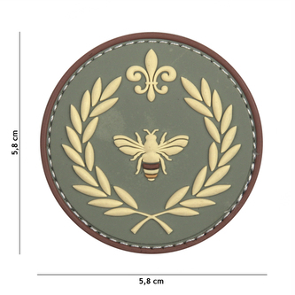 Gumová nášivka 101 Inc Napoleon Bee - olivová