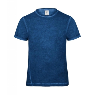 Tričko B&C Ultimate Look - modré, XXL