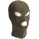 Kukla s 3 otvory Mil-Tec Fine-Ribbed - olivová