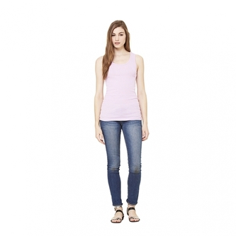 Top Bella Stretch Rib Tank - růžový, S