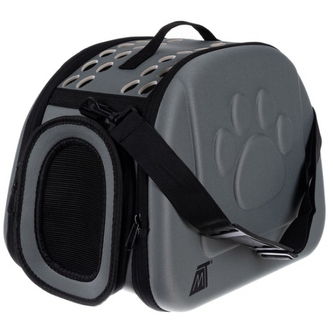 Taška na psa nebo kočku Purlov Premium - šedá