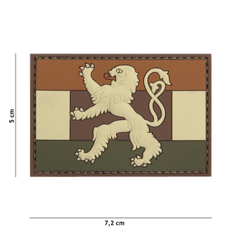 Gumová nášivka 101 Inc vlajka Benelux - multicam