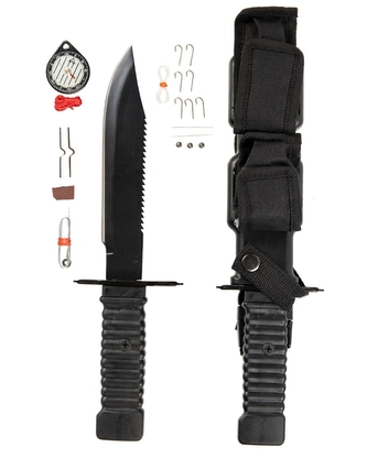 Nůž pro přežití Special Forces - černý