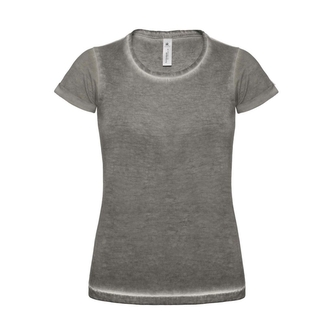 Tričko dámské B&C Ultimate Look - šedé, S