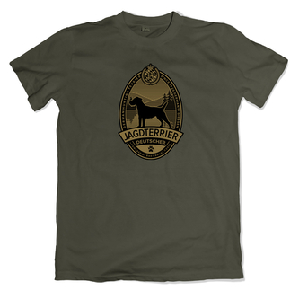 Triko myslivecké Bad Badger Deutscher Jagdterrier - olivové, S