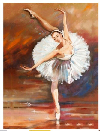 Norimpex Diamantové malování Baletka 30x40cm