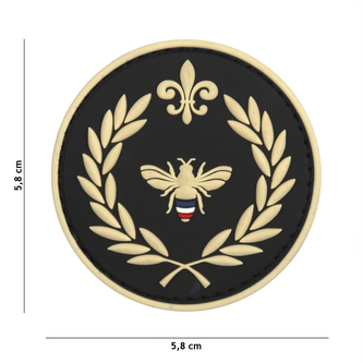 Gumová nášivka 101 Inc Napoleon Bee - černá