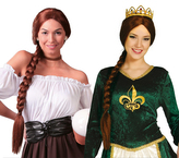 Paruka dlouhý hnědy cop