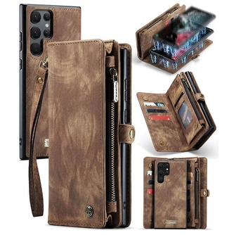 Pouzdro Book (Back Case) CaseMe Wallet 2v1, iPhone 14 barva brown