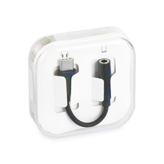 Adaptér HF/Audio USB C na Jack 3,5 mm, barva černá BOX