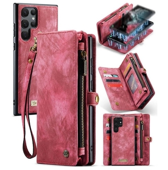 Pouzdro Book (Back Case) CaseMe Wallet 2v1, iPhone 15 Pro barva magenta