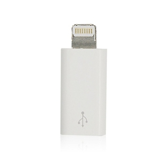 Redukce Micro USB na Lightning, barva bílá