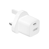 Cestovní nabíječ (adaptér pro UK) XO-CE01, 1x USB C, QC 3.0 PD 20W, barva bílá