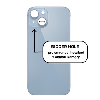 Kryt baterie iPhone 14   blue - Bigger Hole