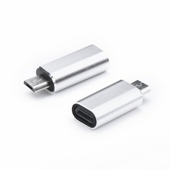 Redukce Lightning na Micro USB, barva stříbrná